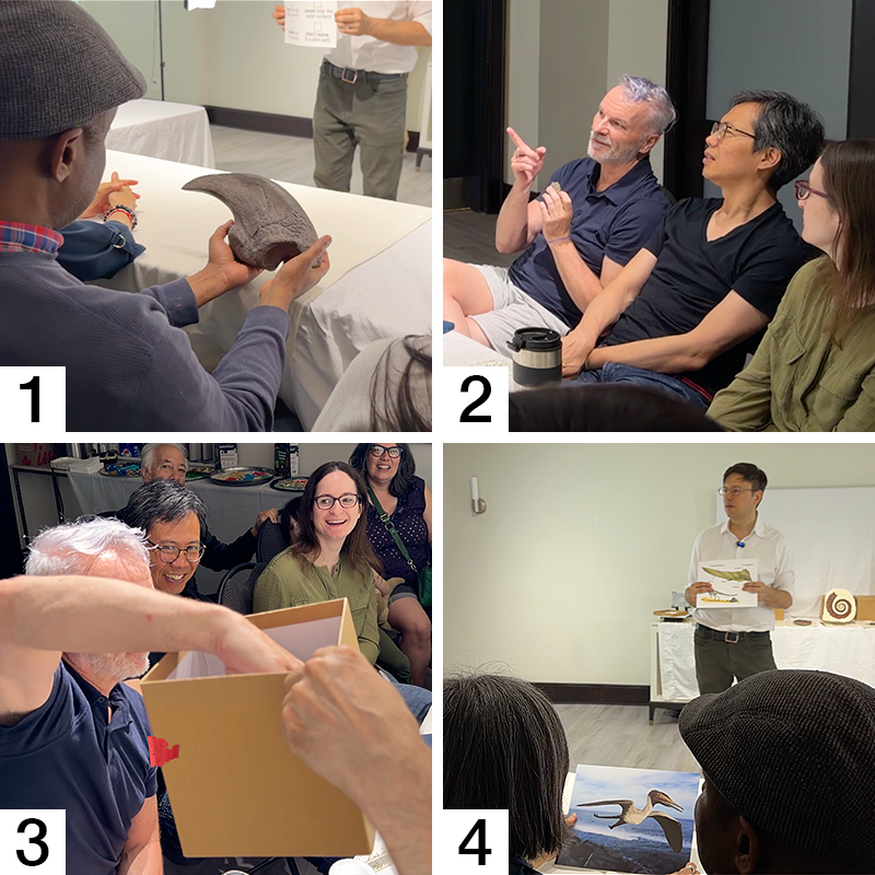 Collage of participants engaging in the workshop.